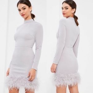 Missguided Feather Dress